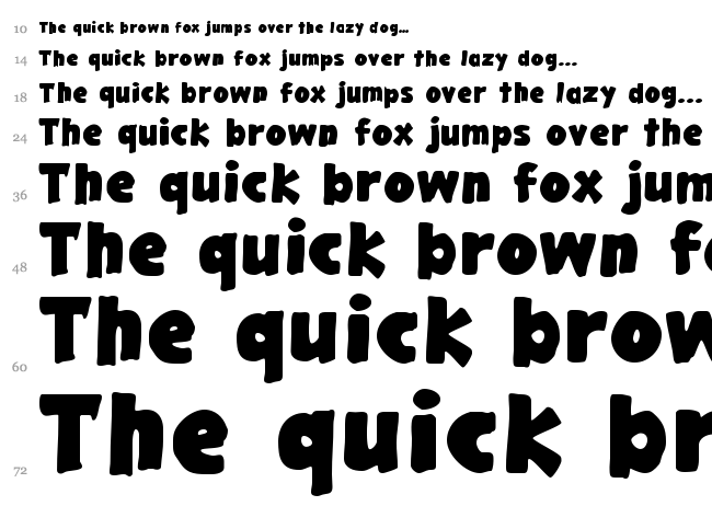 Gargle font waterfall